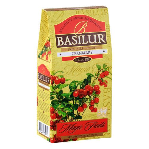 Чай черный Basilur Магические фрукты Клюква картон 100г