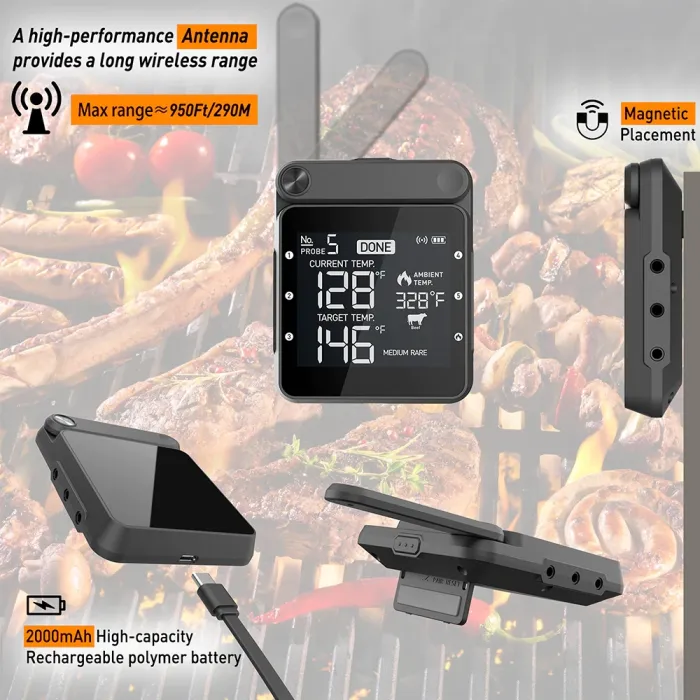 Термометр для гриля Bluetooth Cook Technic - NC01