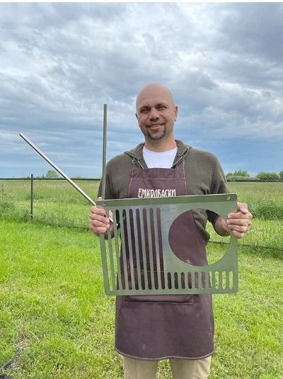 Решетка под сковороду для гриля с сумкой