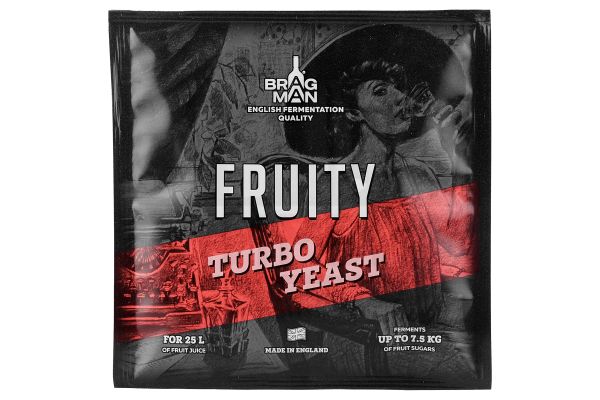 Спиртовые дрожжи Bragman "Fruity Turbo", 72 г Спиртовые дрожжи Bragman "Fruity Turbo", 72 г