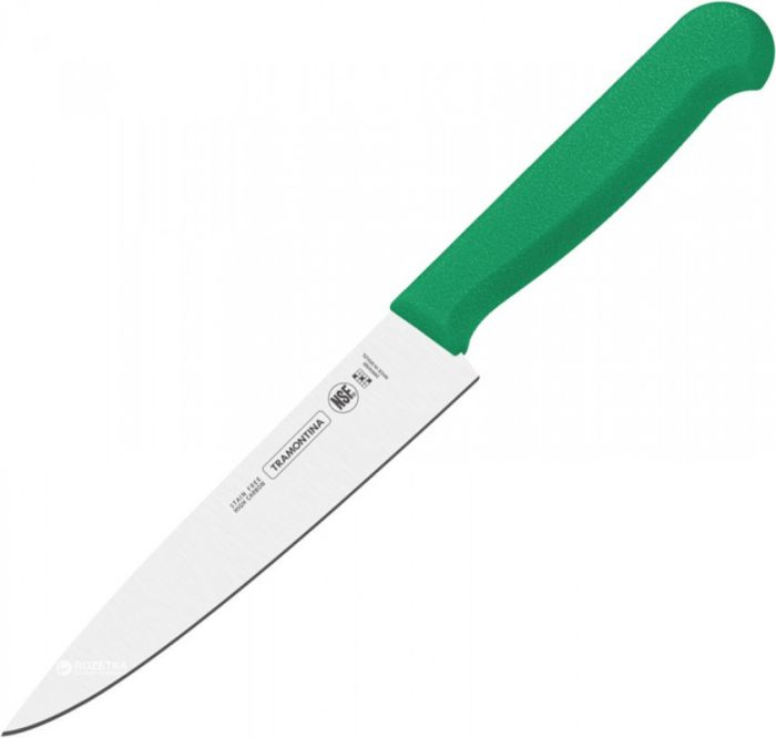 Кухонный нож Tramontina 205мм (Зеленый).