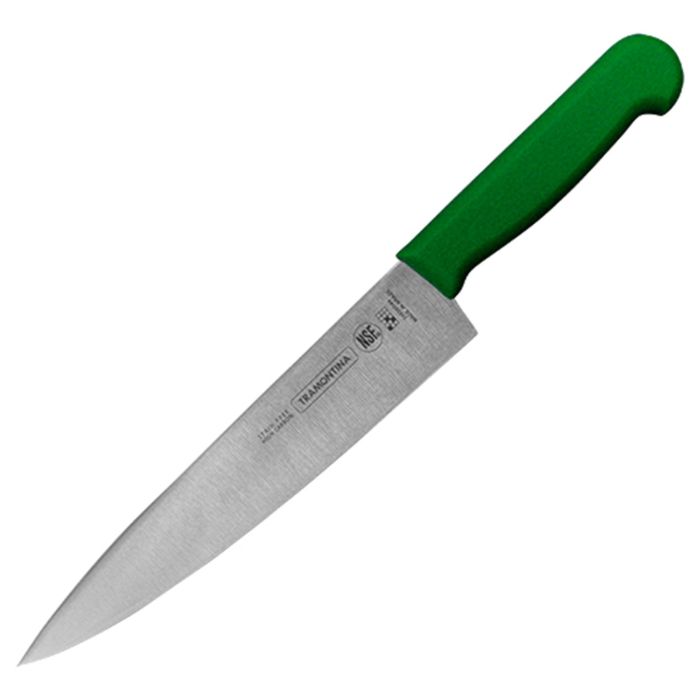 Кухонный нож Tramontina 205мм (Зеленый).