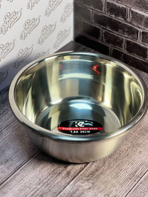 Миска нержавейка (диаметр 28см высота 11см)